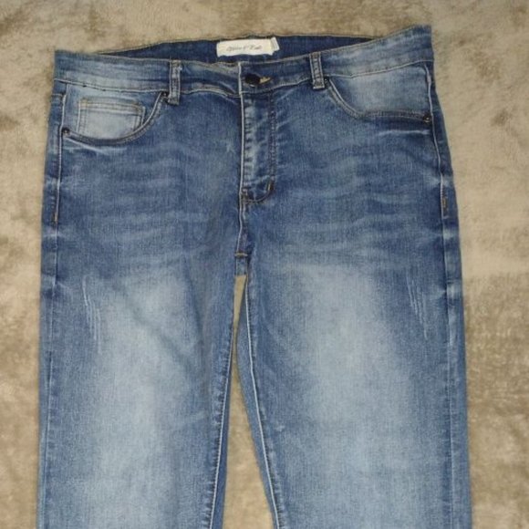 Stitches and Rivets Jeans Stitches And Rivets Mens Stylish Prefaded